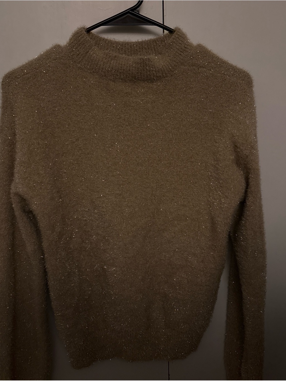 art class Taupe Metallic Turtleneck Sweater